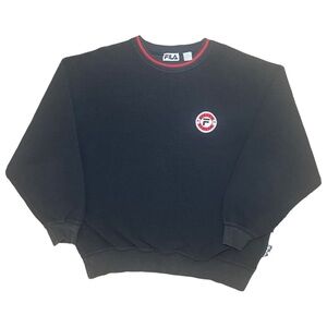 Vintage Fila Sport Biella Italia Fleece Embroidered Pullover Crewneck Sweater